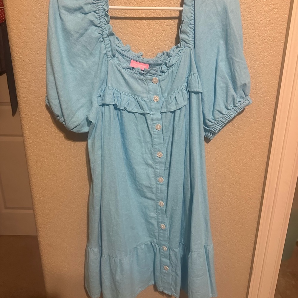 Stoney Clover Lane x target Sky Blue Ruffle Dress